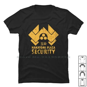 Nakatomi Plaza Security T Shirt 100% Cotton Corporation Security Building Movie Hard Atom Tom To Om Mi Ak Movie
