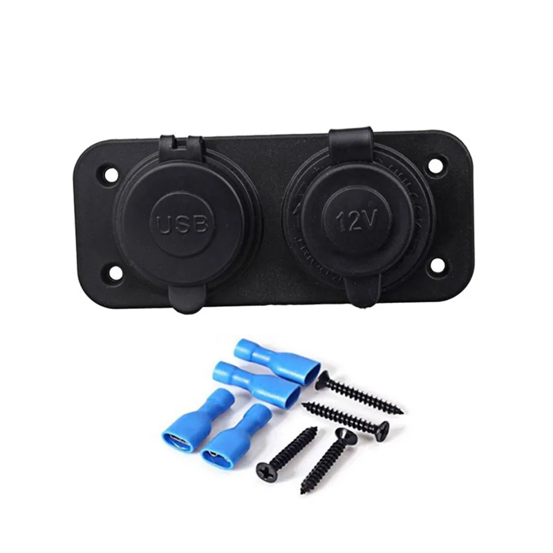 Автомобильный разветвитель Разветвитель Прикуривателя двойное зарядное