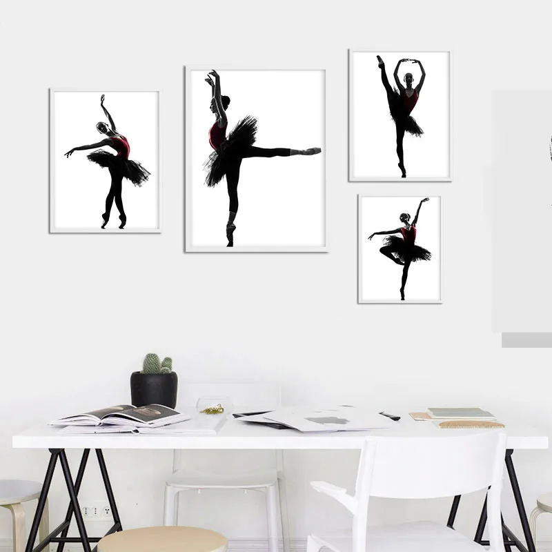 

Ballet Dancer Ballerina Girl Canvas Posters Classical Prints Minimalist Wall Art Painting Decoration Pictures Modern Home Decor