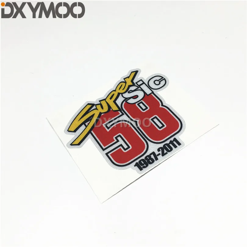 Автомобильный Стайлинг Виниловая наклейка для мотоспорта гонок 58 супер sic 1987 ~ 2011