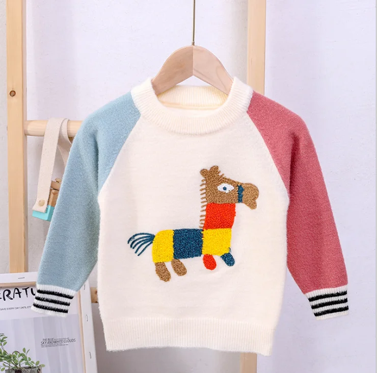 Детские свитера свитеры для мальчиков зимние девочек вязаный детский пуловер