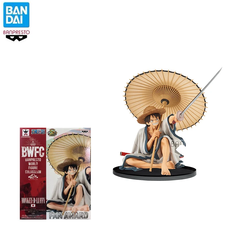 

In Stock 100% Original Anime One Piece BWFC 2 Wafuku Umbrella Luffy Pvc Action Figure Collectible Model Speelgoed Voor Kinds