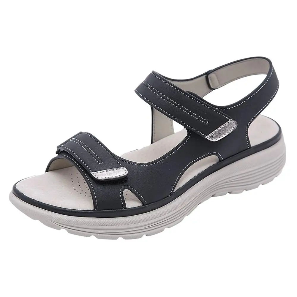 Women Summer Wedges Non-Slip Beach Open Tore Sandals Shoes 2