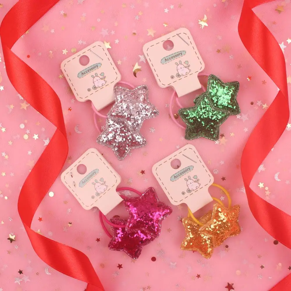 Новинка 2019 модные геометрические эластичные ленты для волос с пятиконечной