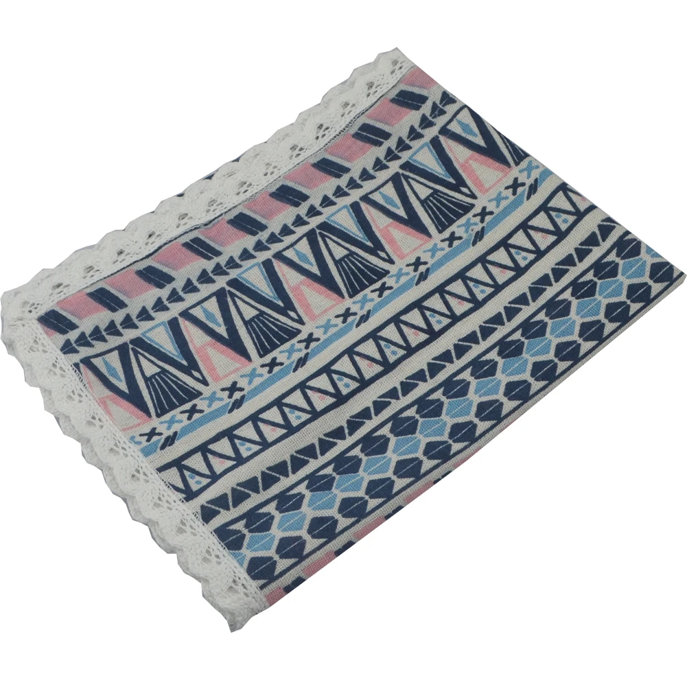 Этнические льняные хлопковые кружевные скатерти для дома с принтом