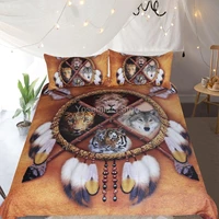 sleepwish wolf dream catcher bedding set duvet cover pillow case animationanimalsinger all available home bedding quilt