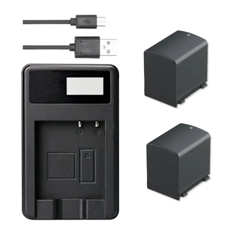 BP-819, BP819, BP827 BP-807 BP-808 BP808 BP-809 Батарея+ USB Зарядное устройство для Canon LEGRIA HF M31 HF M32 HF M36 HF S10 HF S21 iVIS HF10 - Цвет: Зеленый