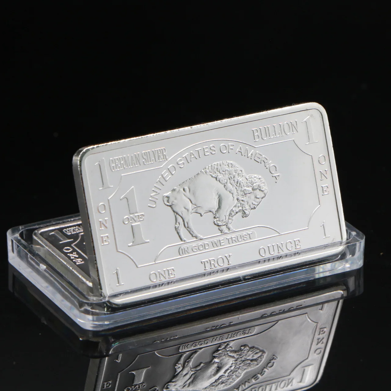 

American Bison Bull Commemorative Silver Bar 1 Oz Silver Plated Commemorative Coin Collectibles Home Decoration