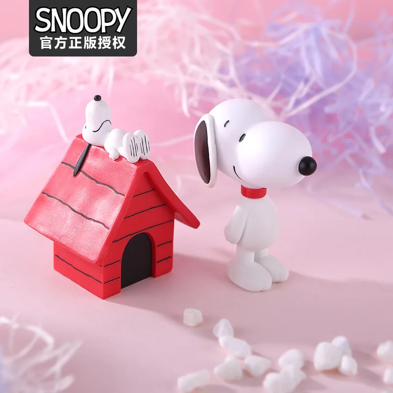 Семейные куклы милая собака глухая коробка Мультяшные фигурки Люси Вудсток