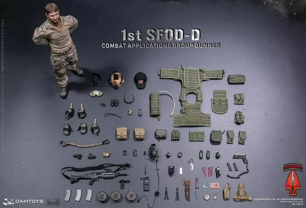

78074 1/6 Scale American Delta Special Forces Machine Gunner Full Set Action Figure For Collection Birthday Toys