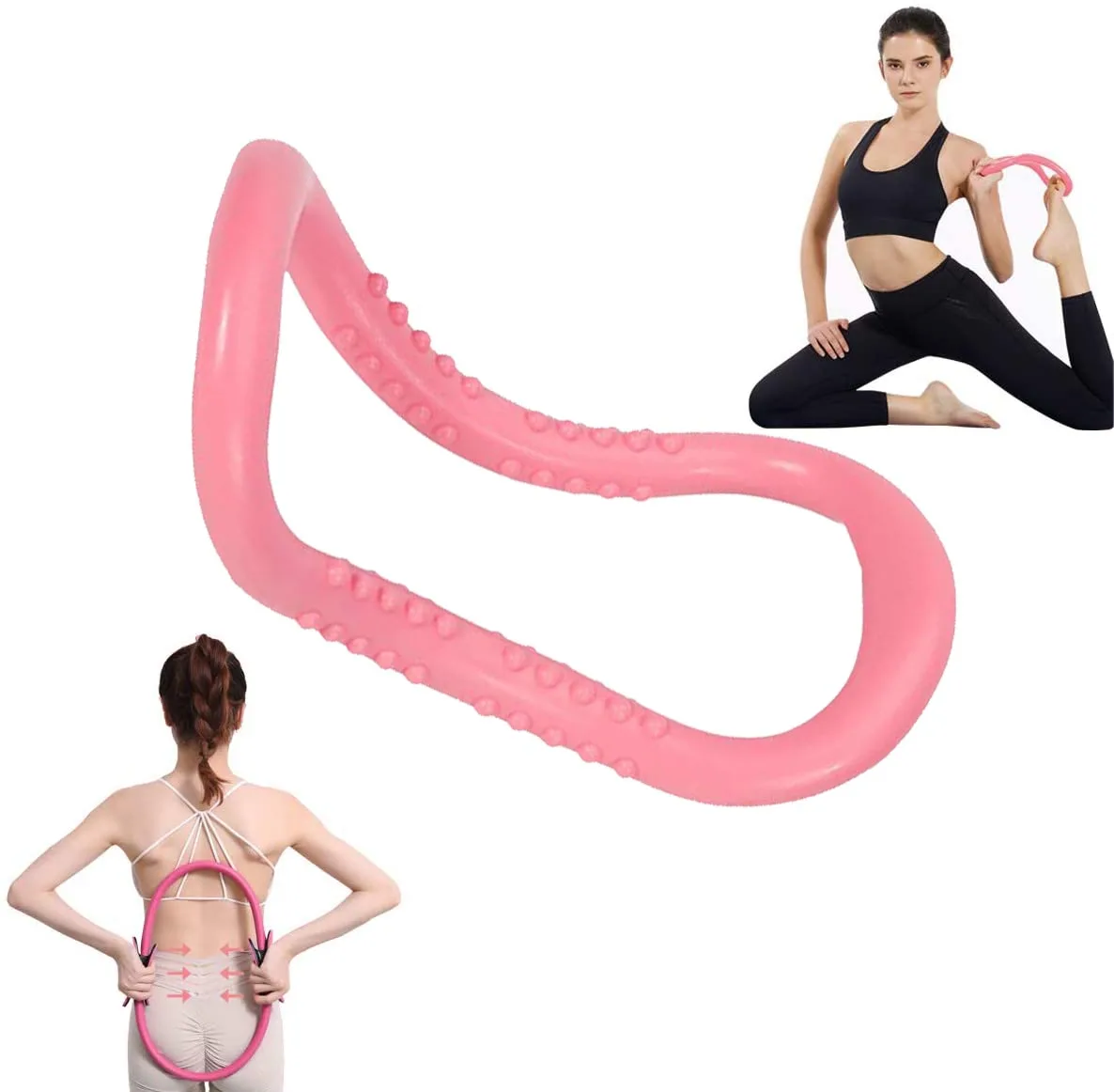 

Exercise Yoga Circle Pilates Fitness Roller Back Training Loop Home Practice Tool Workout Ring Waist Shoulder Workout Supplies