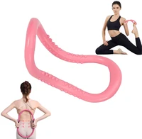 exercise yoga circle pilates fitness roller back training loop home practice tool workout ring waist shoulder workout supplies