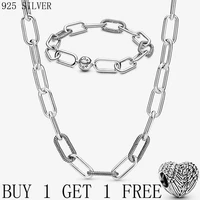 2021 new 925 sterling silver chain necklace for women me link necklace chain sterling silver jewelry gift making