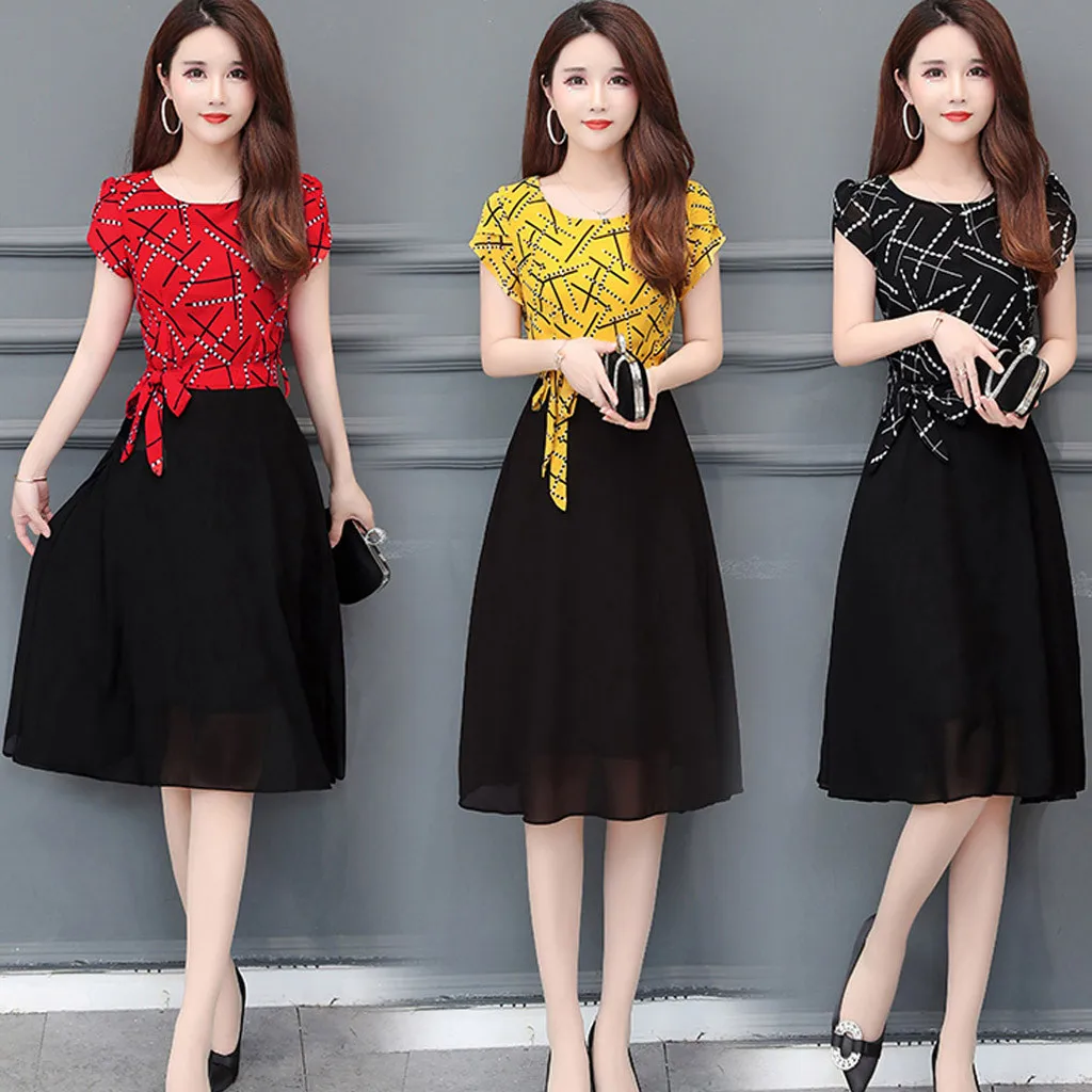 Женское платье 2020 Элегантное летнее с рукавом-крылышком ТРАПЕЦИЕВИДНОЕ вечернее