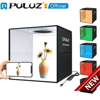 photo puluz 30cm studio ring led light box shooting tent desktop box kit with 6 colors backgrounds photography lightbox kits 5v