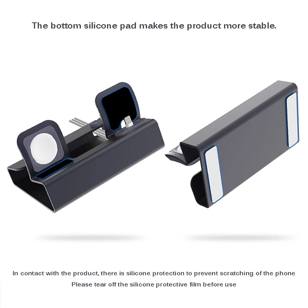 Новинка алюминиевая зарядная док станция 3 в 1 для iPhone X XR XS Max 8 7 Apple Watch Держатель