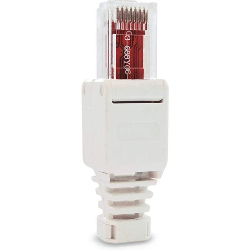 12 x network plug tool free rj45 cat6 lan utp cable plug without tools cat5 cat7 installation cable patch cable tool free global shipping