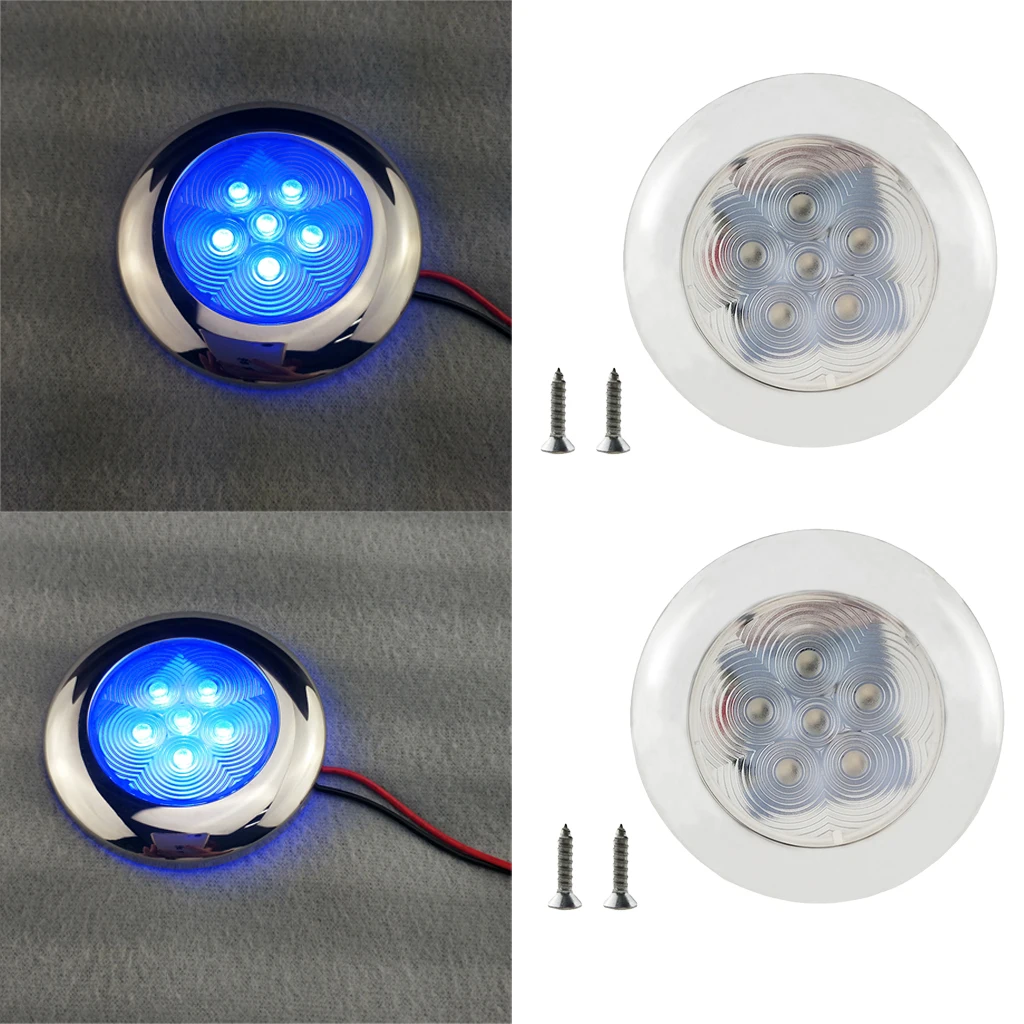 12V нержавеющая S LED Купольная лампа лодка морской RV кабина потолочная 4&quot|Морское