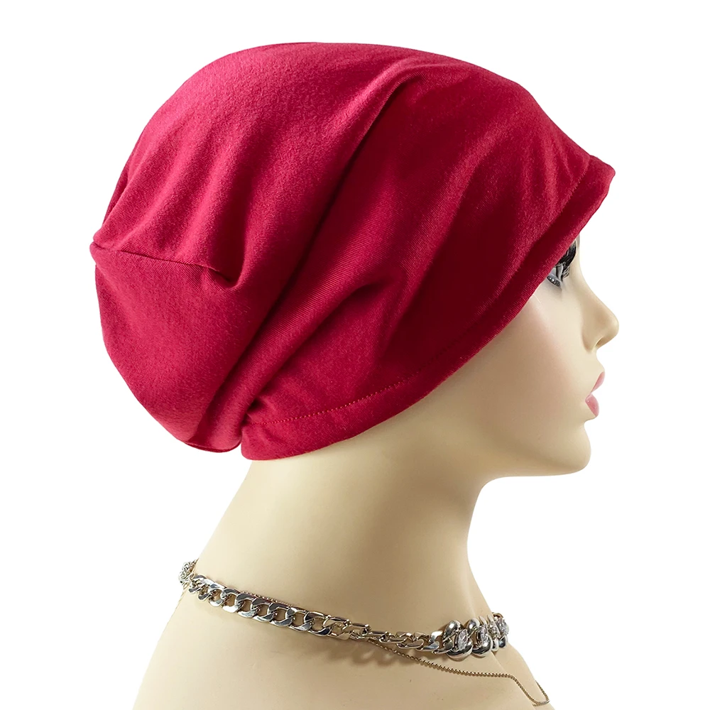 

Модная хлопковая шапка Skullies двухслойная декоративная шапка