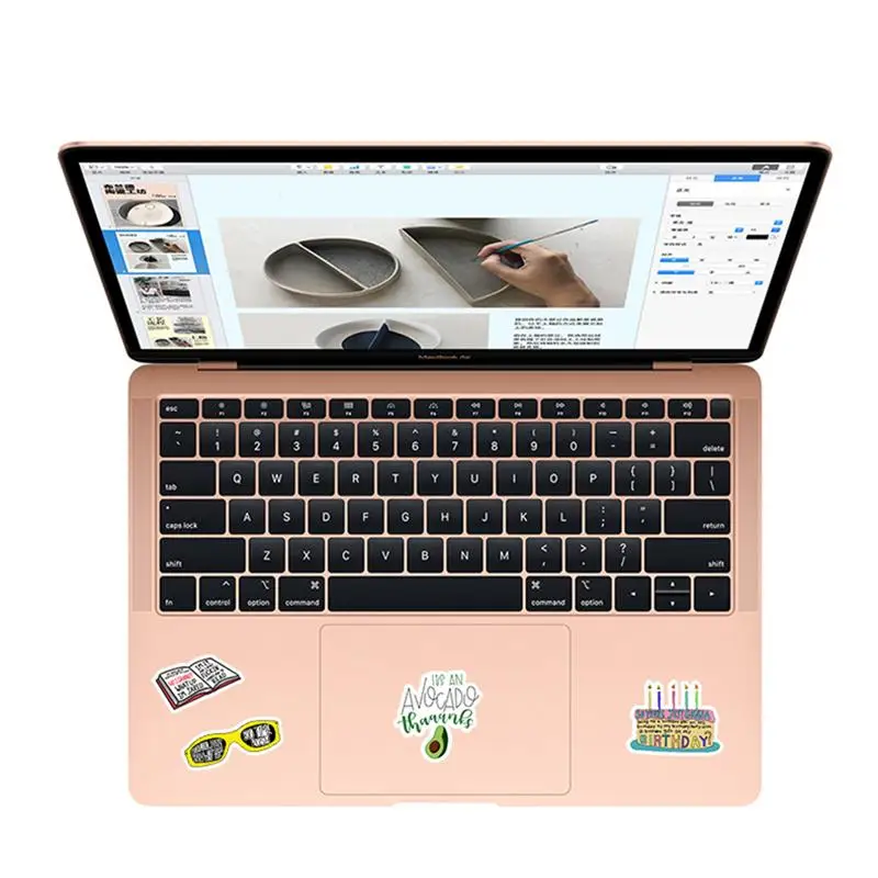 67 шт креативные наклейки для компьютера на холодильник гитара мультфильм сделай