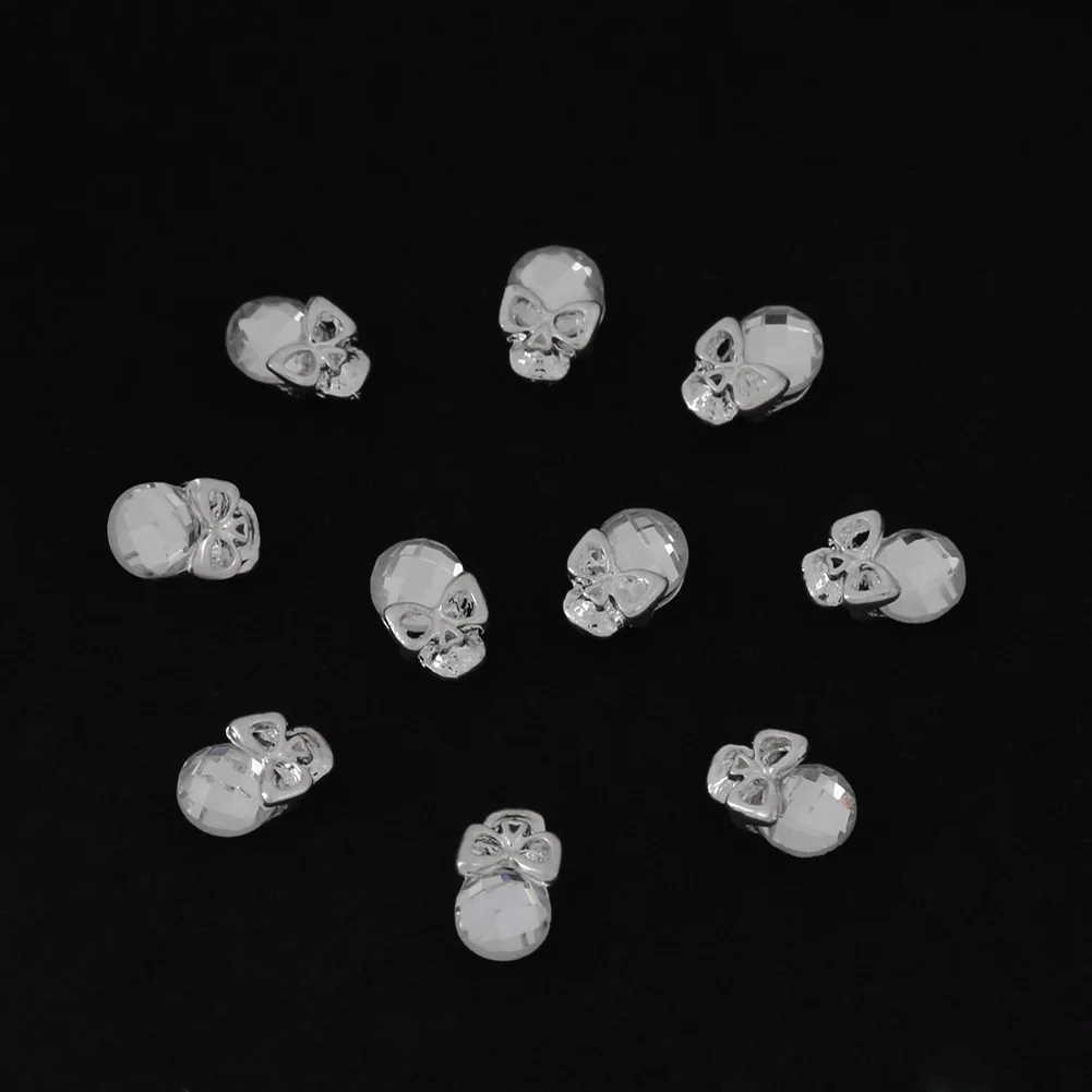 10 шт. блестящие металлизированные для дизайна ногтей советы Потрясающие DIY 3D