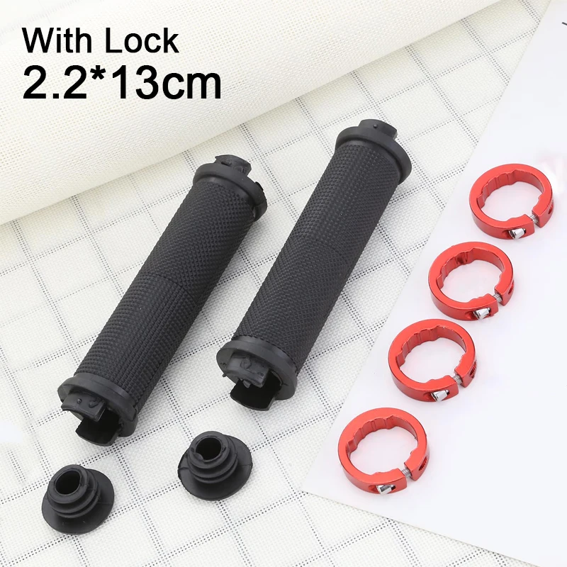 

1 пара Противоскользящих резиновых ручек для горного велосипеда, с замком
