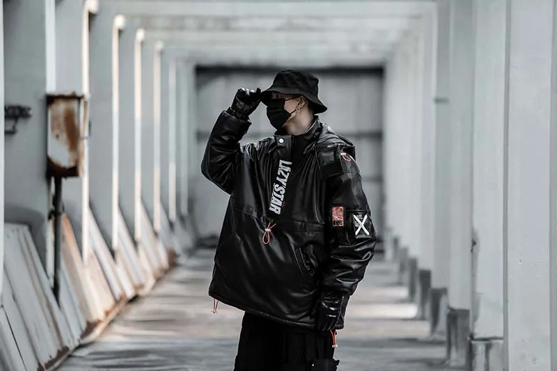 2019 зимнее пальто повседневные мужские парки из искусственной кожи теплая куртка