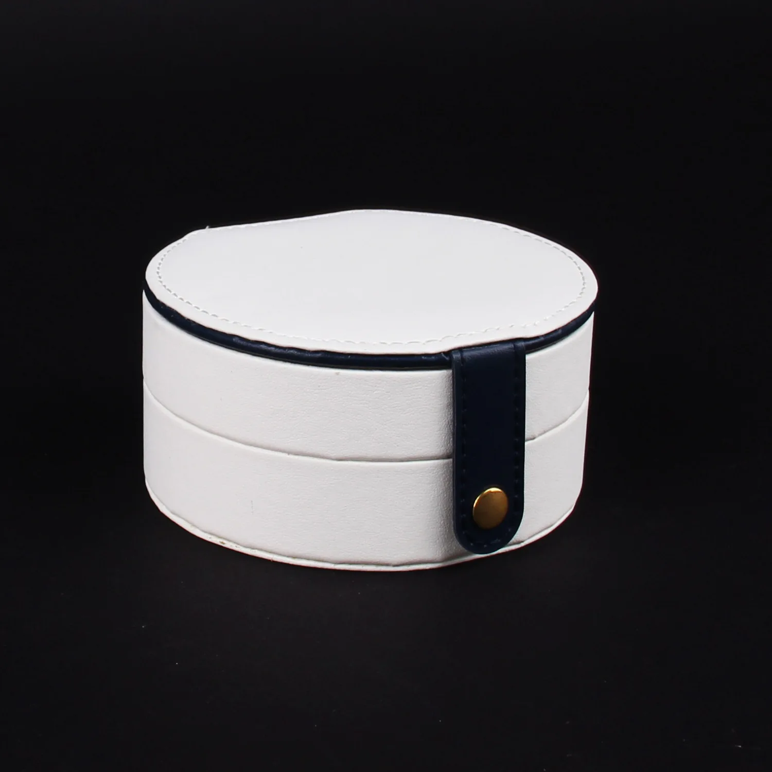 

European style Girl Earrings Plate Jewelry Box Protable Leather Earrings Ring Multi-function Portable Jewelry Storage Box