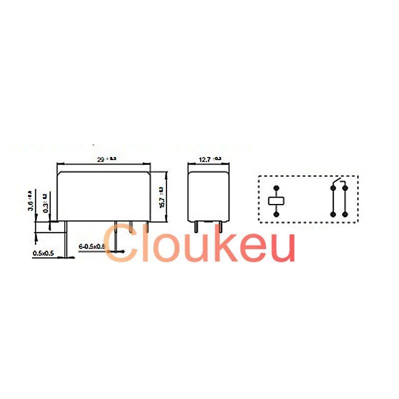 JQX-115F-012-1HS3 12V 16A Relay DIP6 HF115F-012-1HS3 | Relays