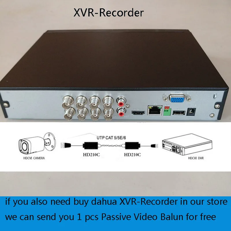 8mp 5mp 4mp 3mp пассивный видео балун HD-CVI/TVI/AHD Поддержка dahua HDCVI камера передача по UTP CAT5E/6 кабель макс 400 м