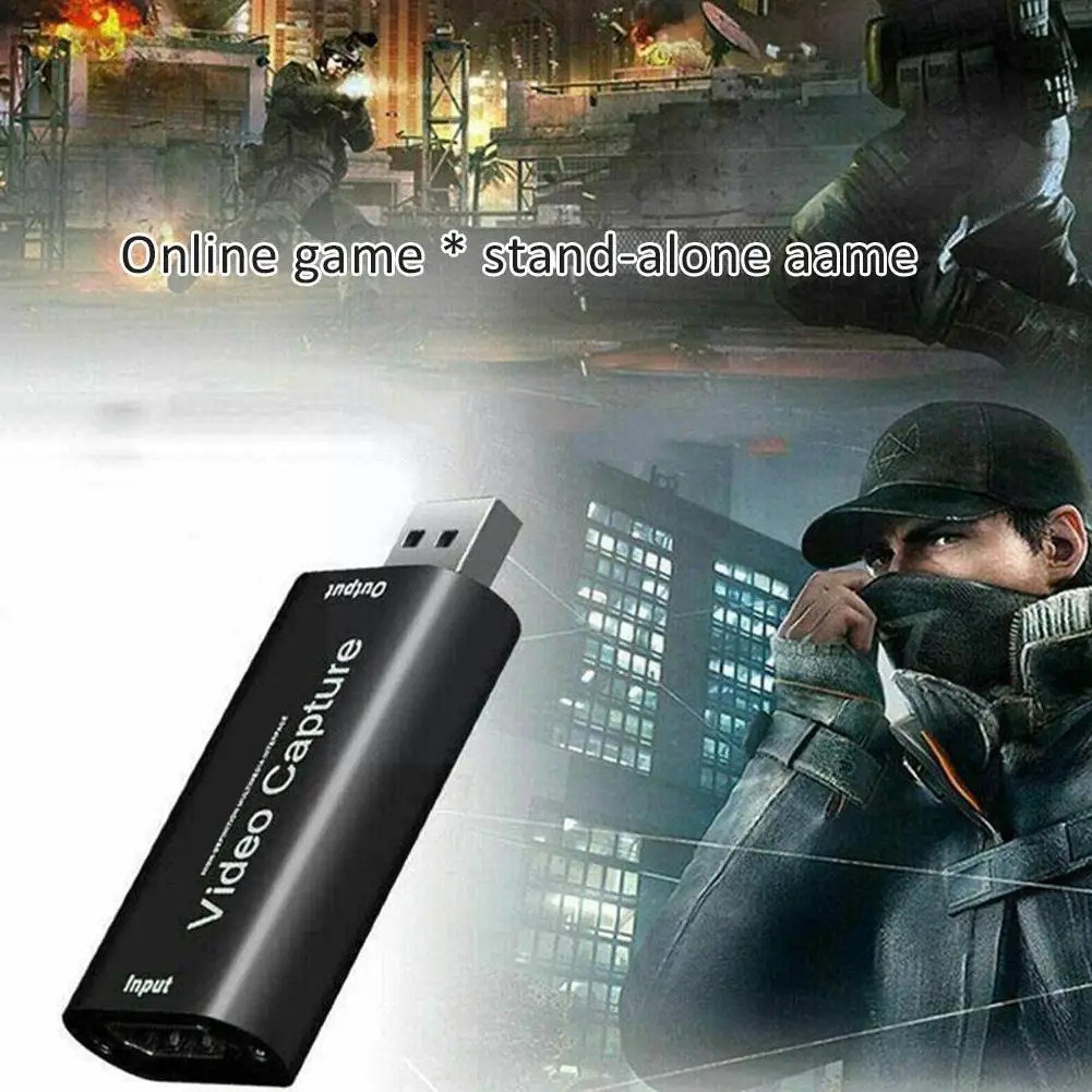 

Compatible Capture Card 4k Video Usb Capture Video Grabber Record Box For Ps4 Dvd Streaming Camcorder Camera Recording F6v3