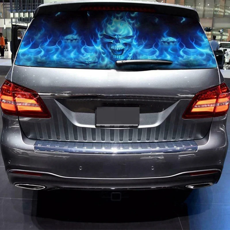 

One Way Vision for Truck Jeep Suv Pickup 3D Rear Windshield Decal Sticker Decor Rear Window Glass Poster 57.9 X18.1 Inch