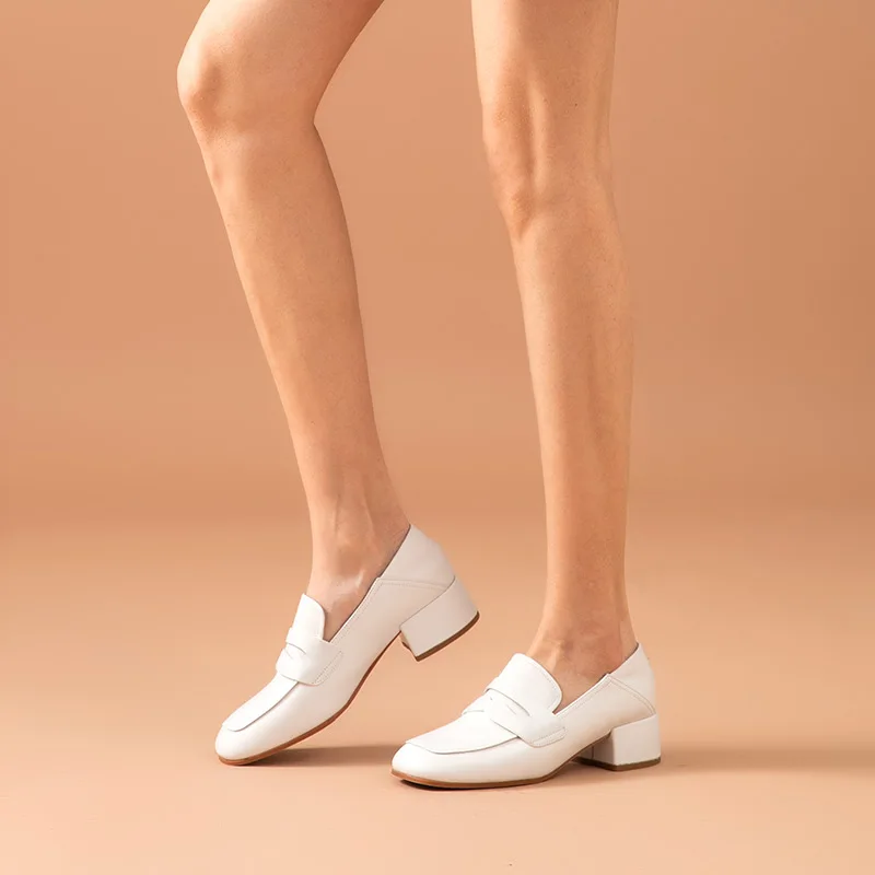 Женские туфли лодочки BeauToday повседневные офисные из натуральной телячьей кожи с