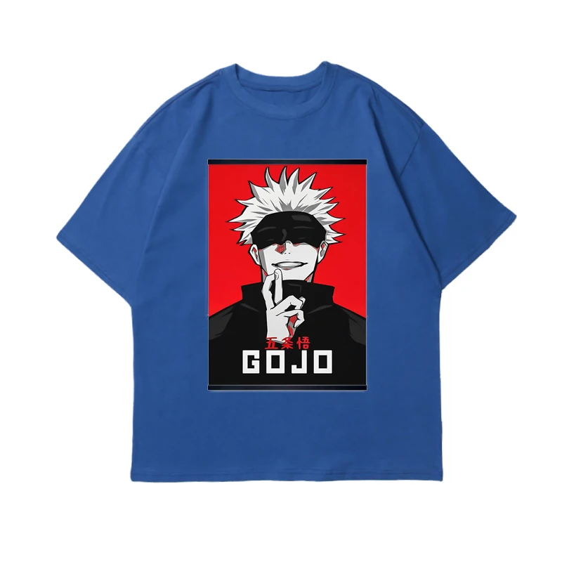 

Jujutsu Kaisen Characters Men T-shirt Anime Top Satoru Gojo Sukuna T Shirt for Men Manga Oversized T Shirt Black Short Sleeves