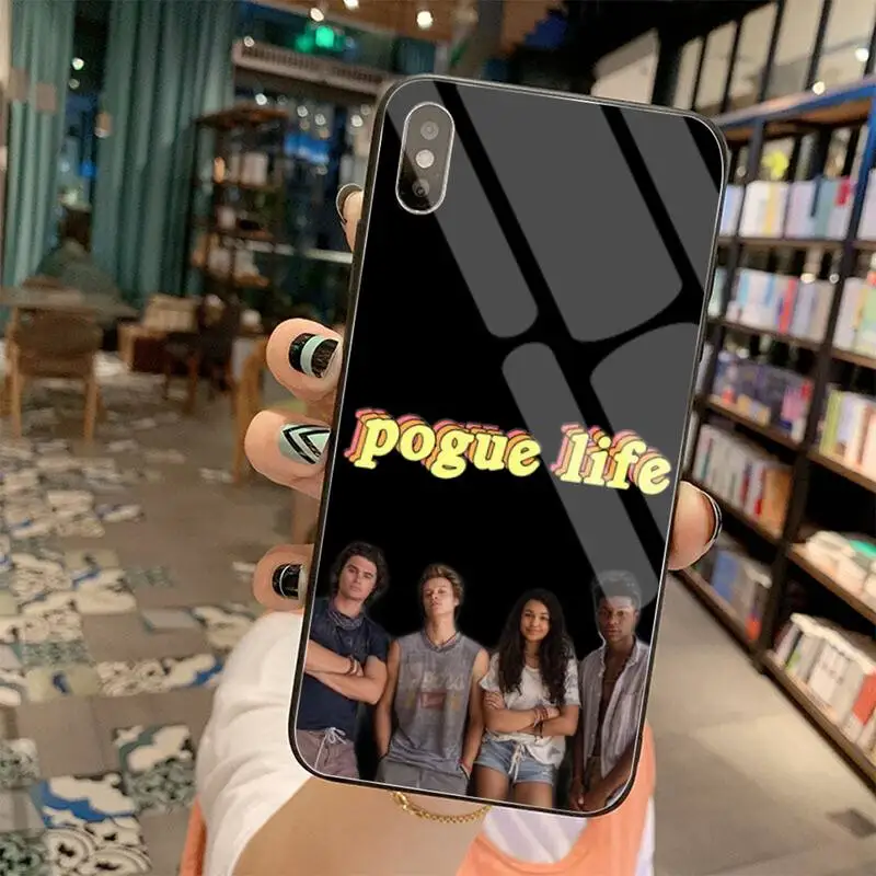 

pogves life DIY Painted Bling Phone Case Tempered Glass For iPhone 11 Pro XR XS MAX 8 X 7 6S 6 Plus SE 2020 case