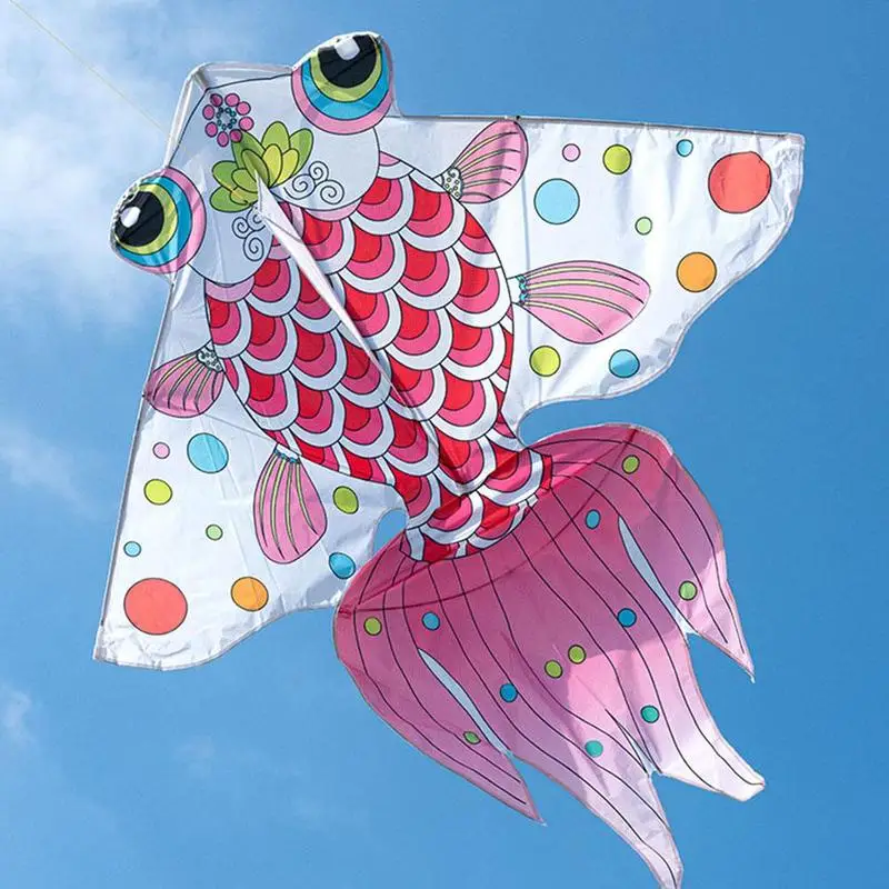 Гигантский воздушный змей 120x120 см Φ Золотая рыбка китайские старинные воздушные