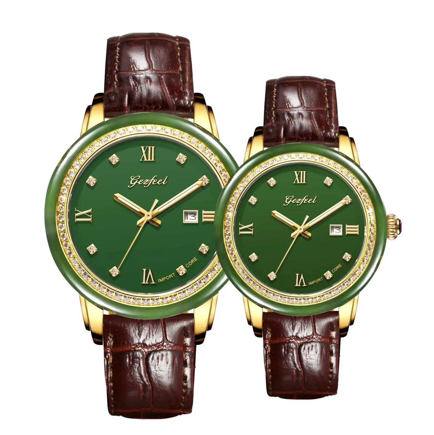 Роскошные брендовые нефритовые женские часы для влюбленных пар часы Бизнес Мужские наручные часы Роскошные Горячие креативные уникальные модные нефритовые MS мужские наручные часы - Цвет: Couple
