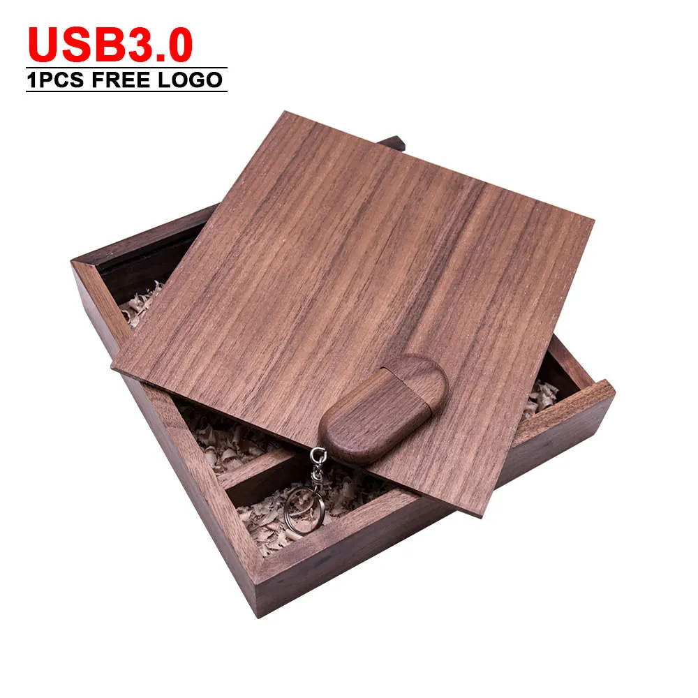 5 шт./лот фотоальбом Maple Wood USB 3 0 + коробка Пользовательский логотип карта памяти