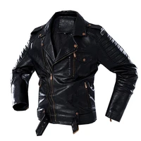 2021 autumn and winter foreign trade european and american mens jacket retro handsome leather jacket motorcycle leather jacket