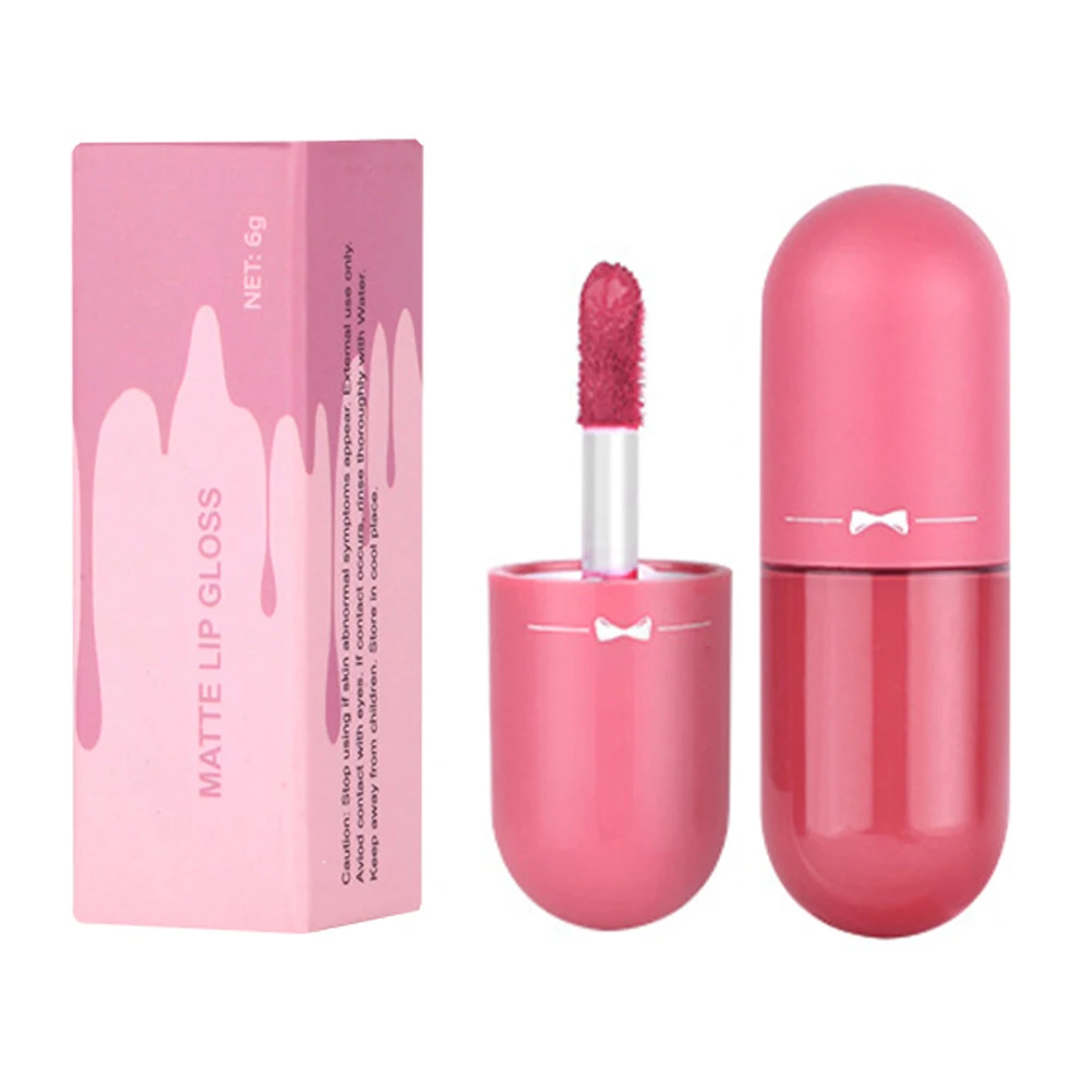 

Жидкий блеск для губ объемом 6 мл, Капсульная помада, водостойкая, стойкая фотография