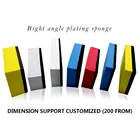 Разные цвета Автомобильное покрытие Хрустальная губка автомобиля Красота воском пилка для ногтей с губкой ручка автомобиля покрытие с украшением в виде кристаллов для полировки