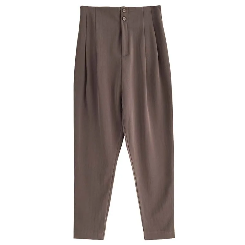 

Yeeloca Spring Design Sense High Waist Suit Pants Women's Office Lady Loose Vertical Trousers Korean Casual Straight Pants