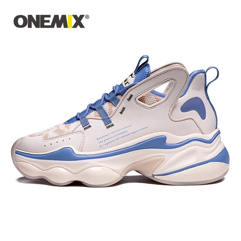 ONEMIX Running Shoes for Men Hight Increase 7 CM Air Cushion Fashion Original Wing Reflective Sport Shoes Walking Sneakers Women