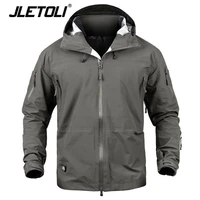 jletoli waterproof jacket windbreaker winter outdoor hiking jacket men women coat windproof hard shell jacket tactics clothes