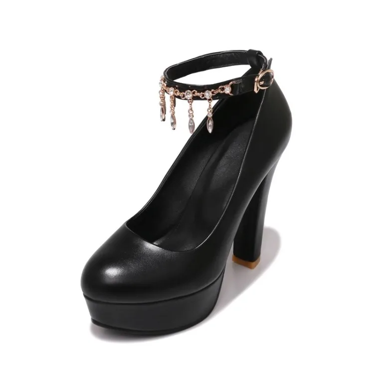 Женская обувь на платформе и каблуке большие размеры 12 13 женские туфли-лодочки