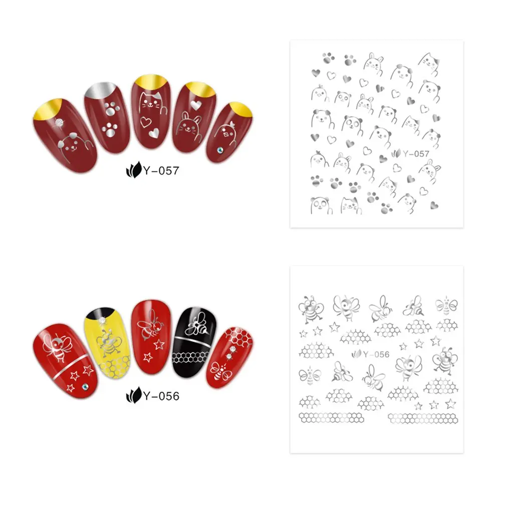 Новый полный красоты 30 шт. золотой серебряный ноготь водная связка с перьями и