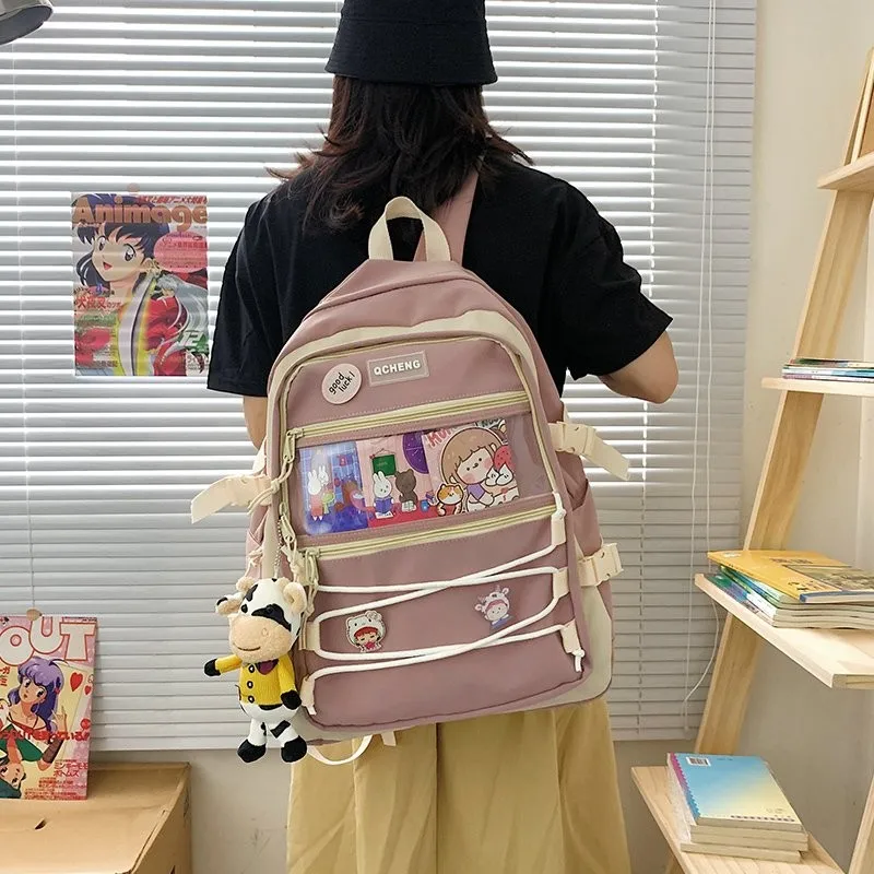 

Школьный нейлоновый водонепроницаемый рюкзак для студентов, вместительные сумки в Корейском стиле, миниатюрные детские сумки