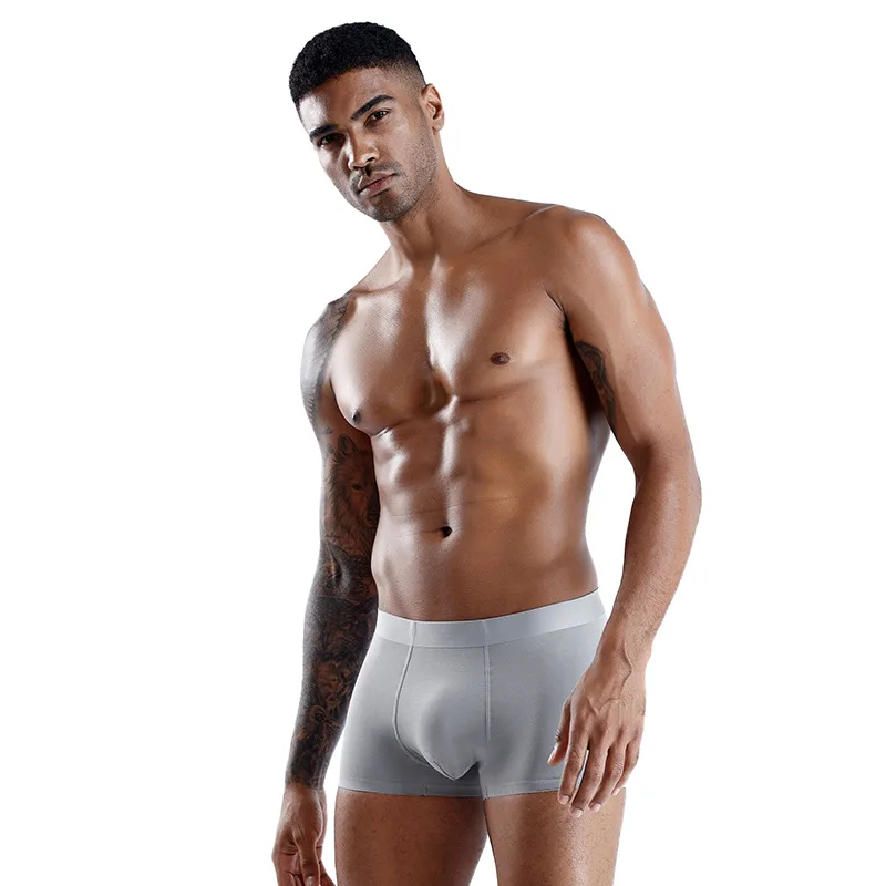 Молодежные сексуальные мужские шорты-боксеры в стиле 60-х микро модал мягкие