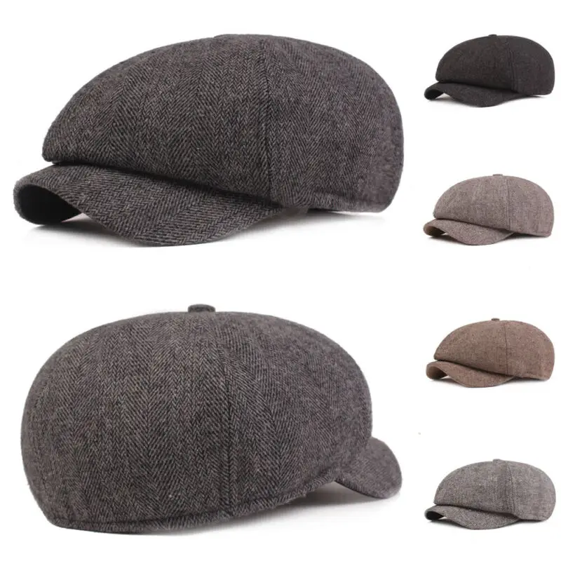 Деловые вечерние шляпы для мужчин и женщин остроконечная Кепка плюща гольфа