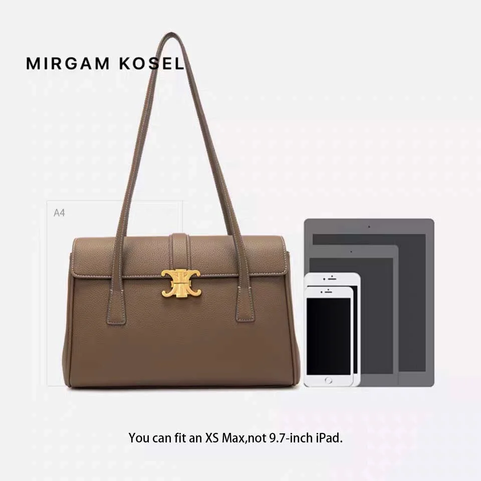 

2021 Business Vintage HandBags for Women Dress Big Volume Briefcase Classic Mature Clutch Shoulder Bag for Lady Luxury Designer